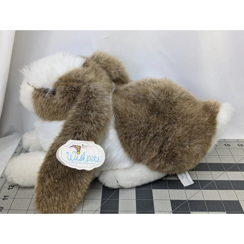 Wishpets Pascual Rabbit Plush‎ 14 Inch Brown White Stuffed Animal Toy